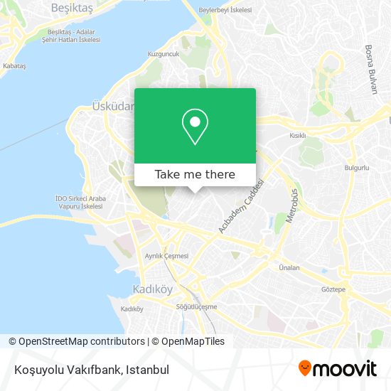 Koşuyolu Vakıfbank map