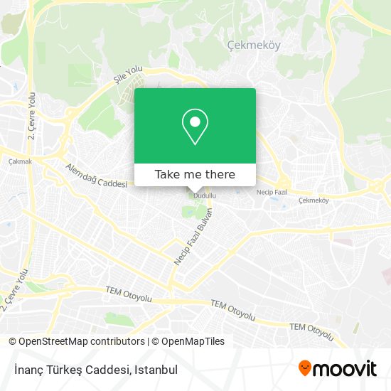 İnanç Türkeş Caddesi map