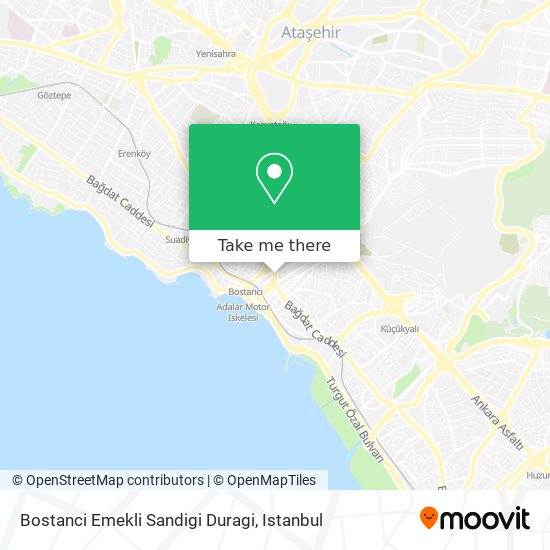 Bostanci Emekli Sandigi Duragi map