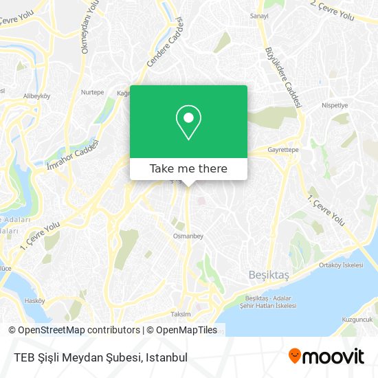 TEB Şişli Meydan Şubesi map