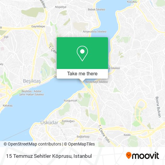 15 Temmuz Sehitler Köprusu map