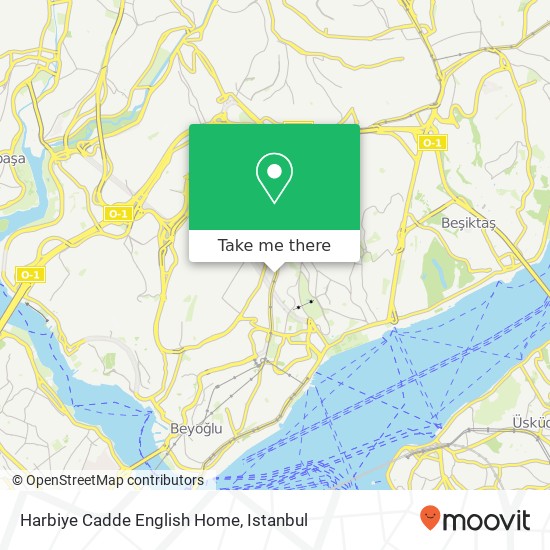 Harbiye Cadde English Home map