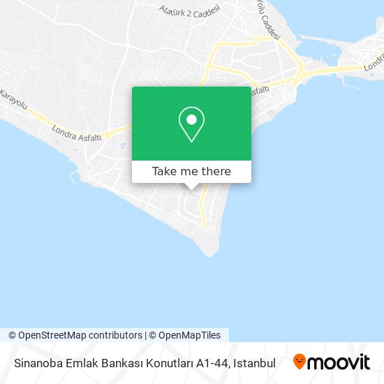 Sinanoba Emlak Bankası Konutları A1-44 map