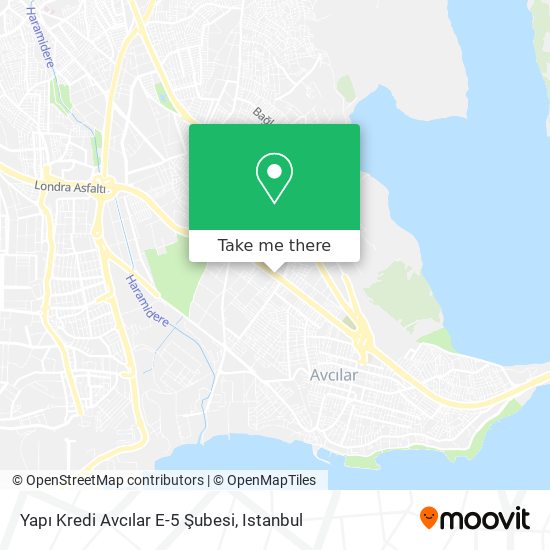 Yapı Kredi Avcılar E-5  Şubesi map