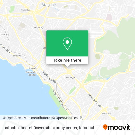 istanbul ticaret üniversitesi copy center map