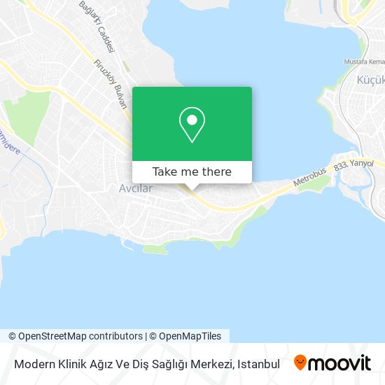 Modern Klinik Ağız Ve Diş Sağlığı Merkezi map