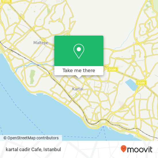 kartal cadir Cafe map