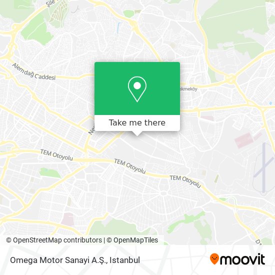 Omega Motor Sanayi A.Ş. map