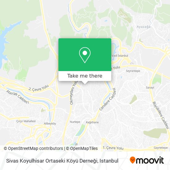 Sivas Koyulhisar Ortaseki Köyü Derneği map