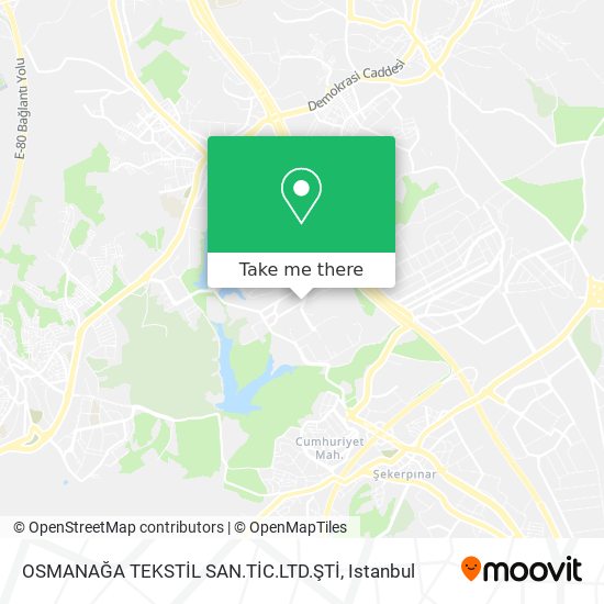 OSMANAĞA TEKSTİL SAN.TİC.LTD.ŞTİ map