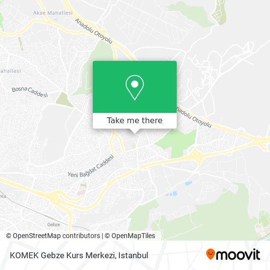 KOMEK Gebze Kurs Merkezi map