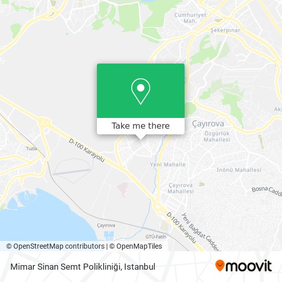 Mimar Sinan Semt Polikliniği map