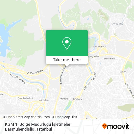 KGM 1. Bölge Müdürlüğü İşletmeler Başmühendisliği map