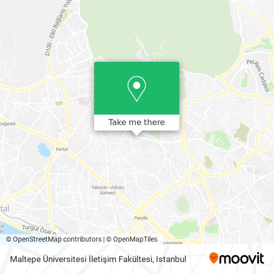 Maltepe Üniversitesi İletişim Fakültesi map