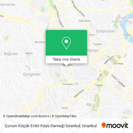 Çorum Küçük Erikli Köyü Derneği İstanbul map