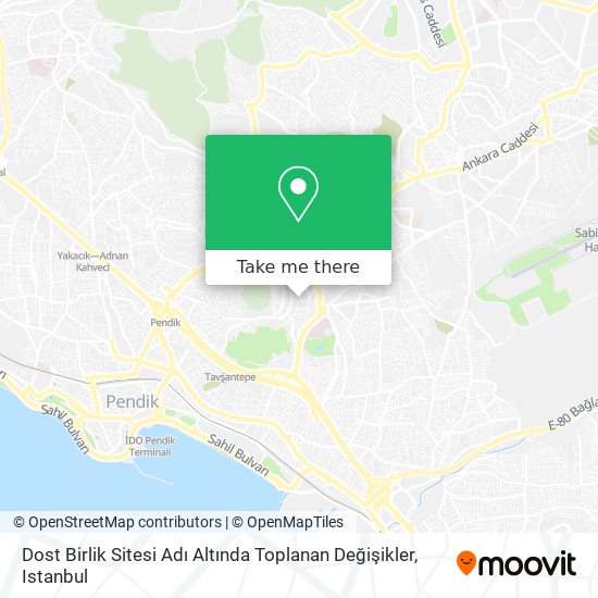 Dost Birlik Sitesi Adı Altında Toplanan Değişikler map