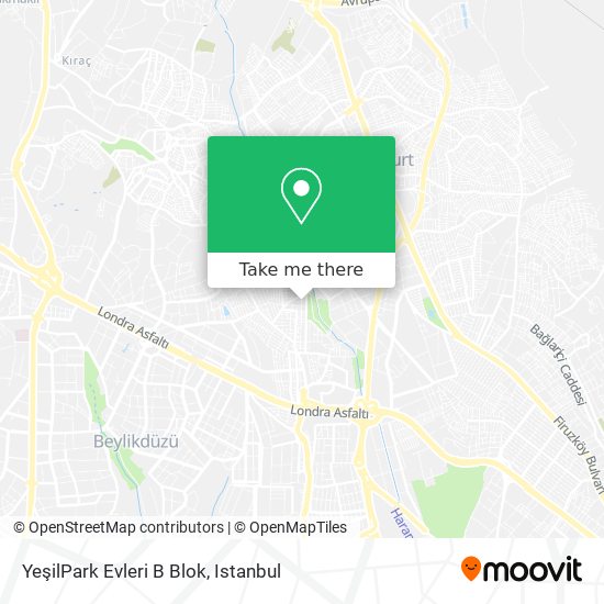 YeşilPark Evleri B Blok map