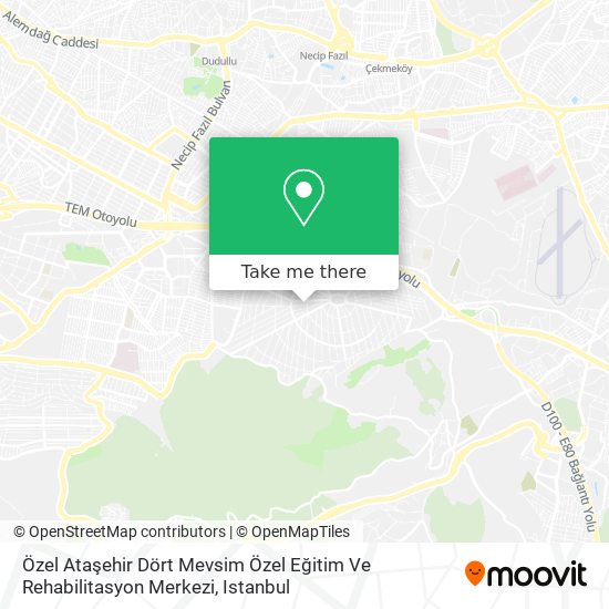 Özel Ataşehir Dört Mevsim Özel Eğitim Ve Rehabilitasyon Merkezi map