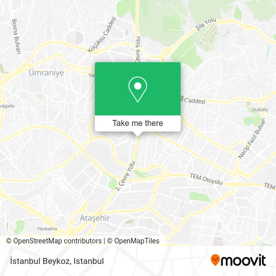 İstanbul Beykoz map