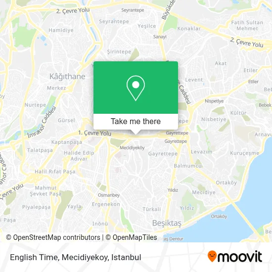 English Time, Mecidiyekoy map