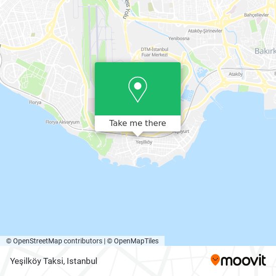 Yeşilköy Taksi map
