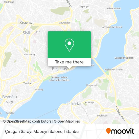 Çırağan Sarayı Mabeyn Salonu map