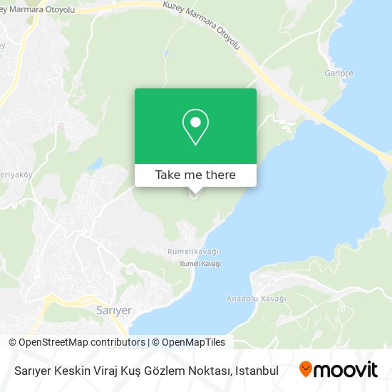Sarıyer Keskin Viraj Kuş Gözlem Noktası map