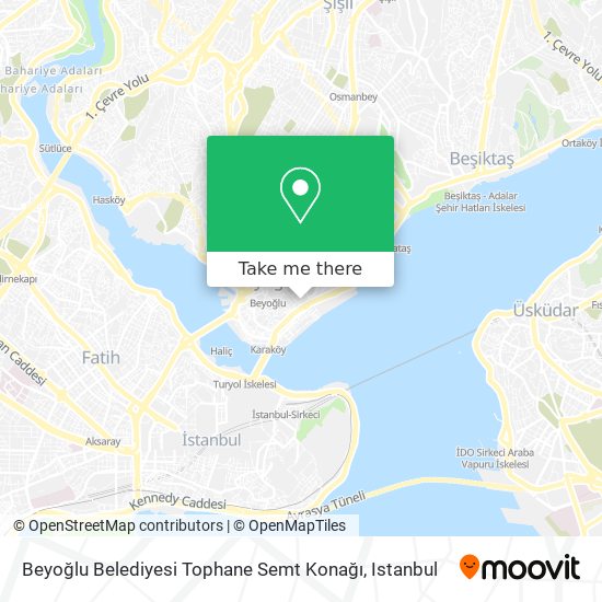 Beyoğlu Belediyesi Tophane Semt Konağı map