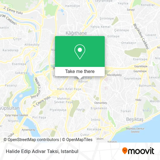 Halide Edip Adivar Taksi map