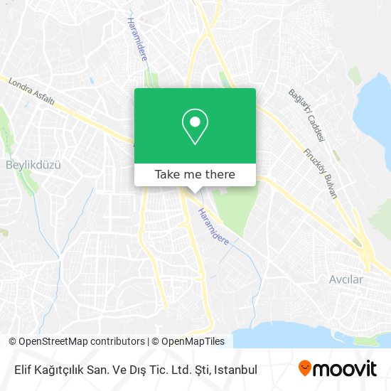 Elif Kağıtçılık San. Ve Dış Tic. Ltd. Şti map