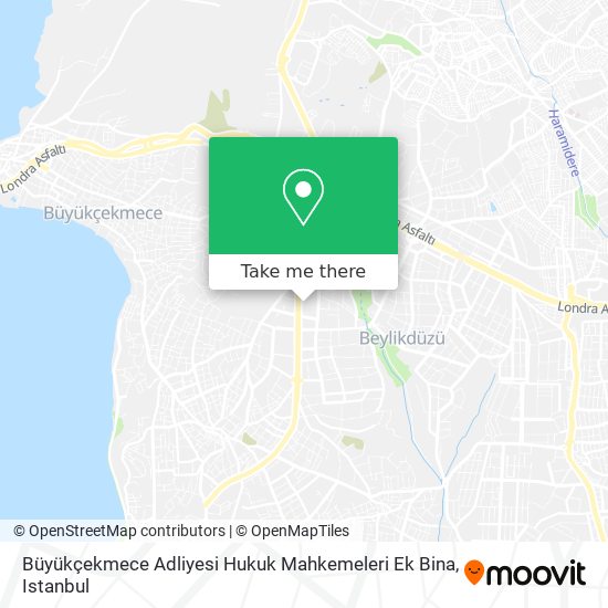 Büyükçekmece Adliyesi Hukuk Mahkemeleri Ek Bina map