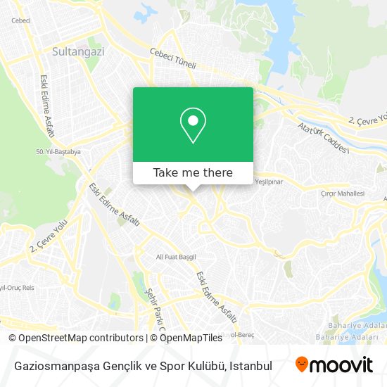Gaziosmanpaşa Gençlik ve Spor Kulübü map