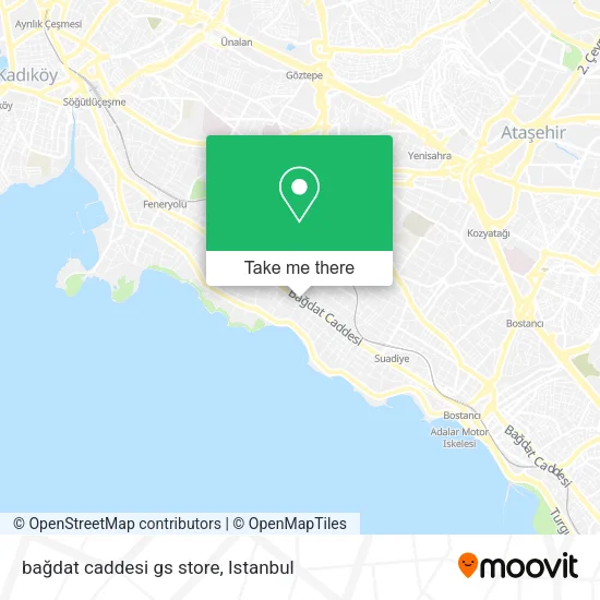 bağdat caddesi gs store map