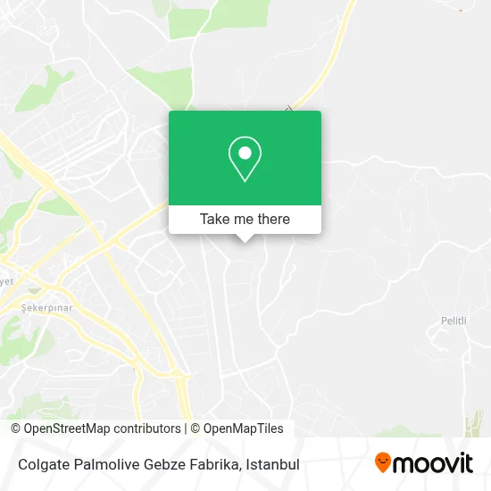 Colgate Palmolive Gebze Fabrika map