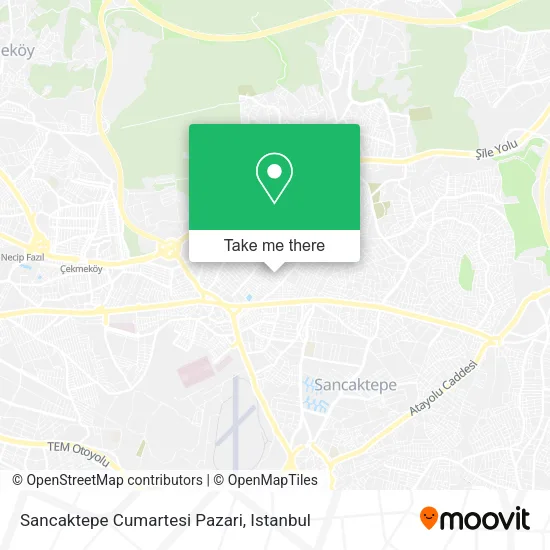 Sancaktepe Cumartesi Pazari map