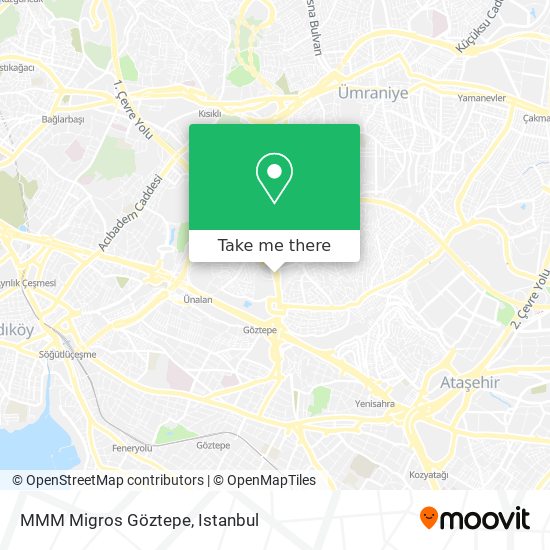 MMM Migros Göztepe map