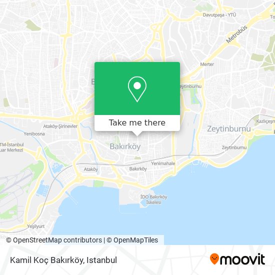 Kamil Koç Bakırköy map