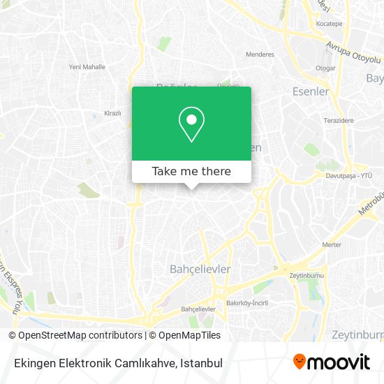 Ekingen Elektronik Camlıkahve map