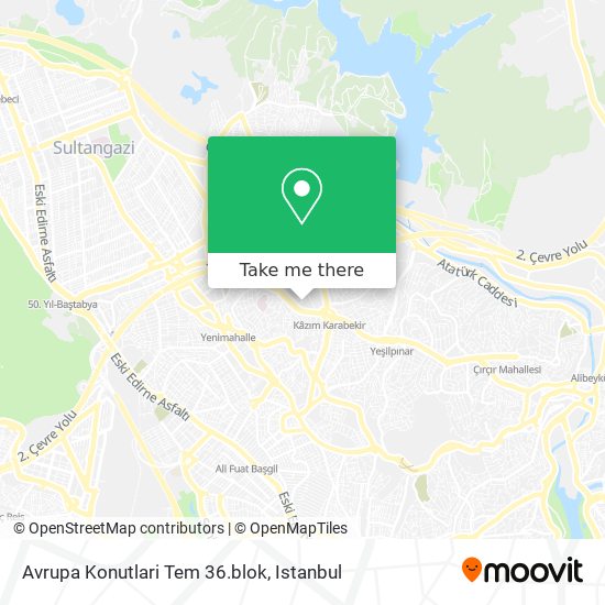 Avrupa Konutlari Tem 36.blok map