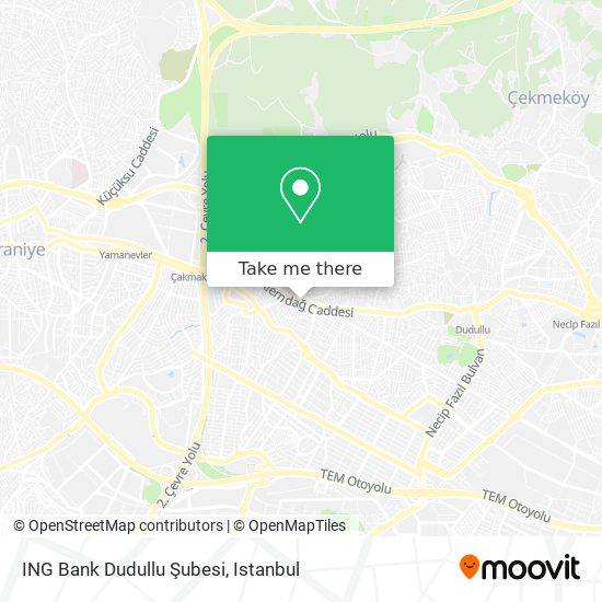 ING Bank Dudullu Şubesi map
