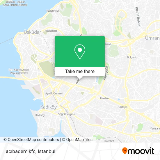 acıbadem kfc map