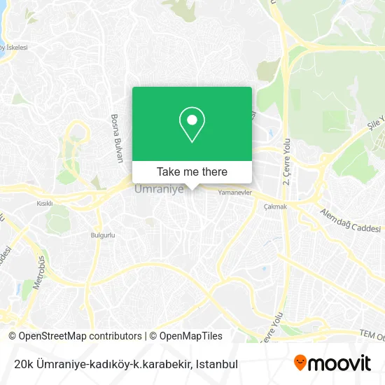 20k Ümraniye-kadıköy-k.karabekir map