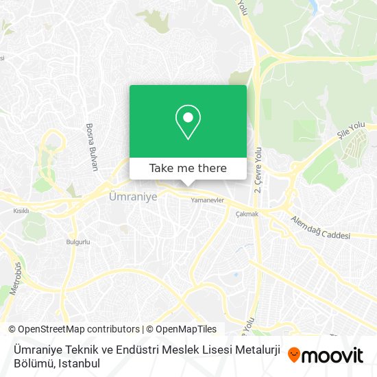 Ümraniye Teknik ve Endüstri Meslek Lisesi Metalurji Bölümü map