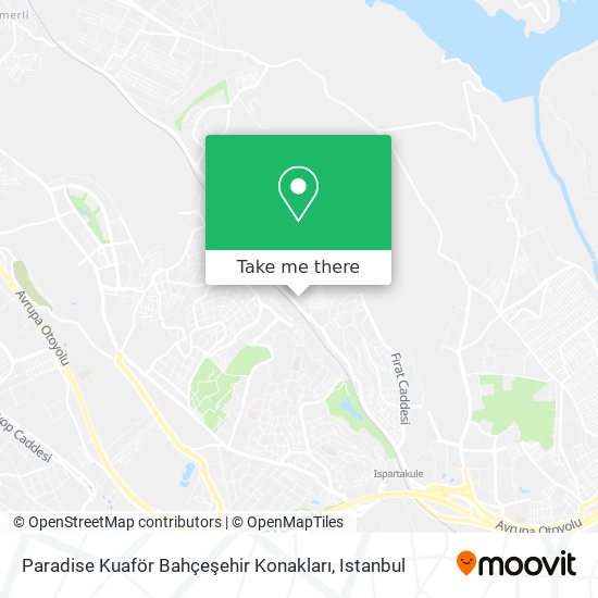Paradise Kuaför Bahçeşehir Konakları map