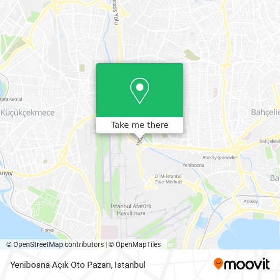 Yenibosna Açık Oto Pazarı map