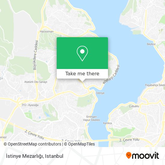 how to get to istinye mezarligi in sariyer by bus metro or cable car