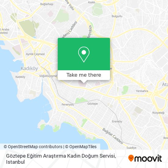 Göztepe Eğitim Araştırma Kadın Doğum Servisi map