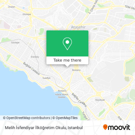 Melih İsfendiyar İlköğretim Okulu map