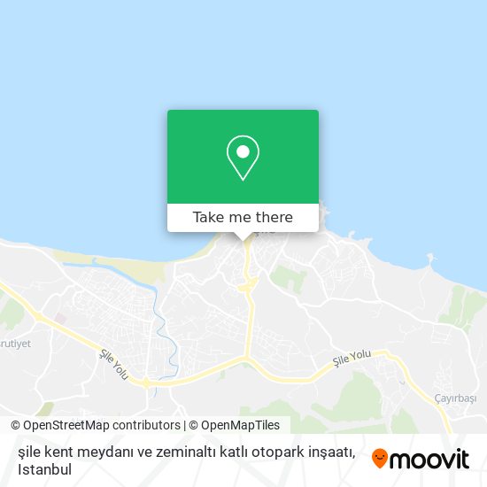 şile kent meydanı ve zeminaltı katlı otopark inşaatı map