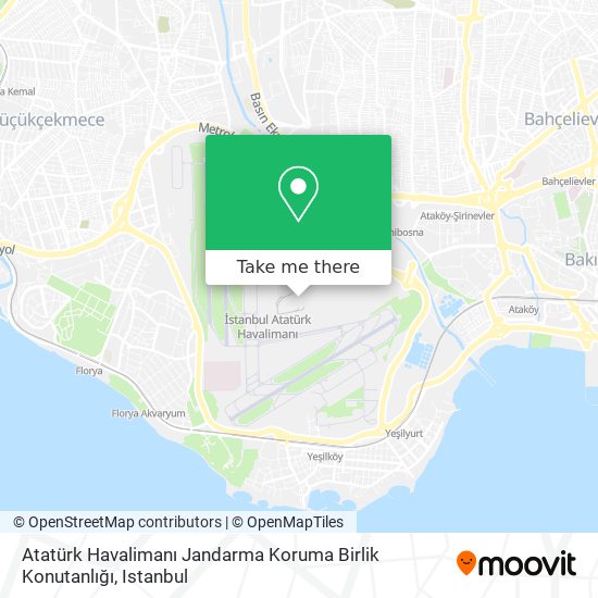 Atatürk Havalimanı Jandarma Koruma Birlik Konutanlığı map